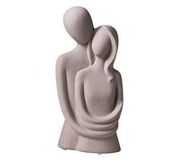 Giwnhvx Serrant Couple Figurine Figure Abstraite Ornement éTagèRe DéCor Bureau DéCor Artisanat Salon DéCor à Cadeau Gris