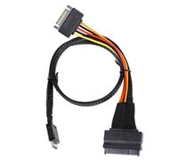 Giwnhvx Serveur Oculink SFF-8611 4I A PCIe SFF-8639 U.2 NVMe avec Alimentation 15P Accessoires pour Ordinateur