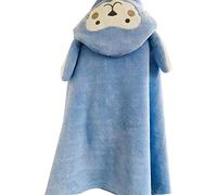 Giwnhvx Serviette de Plage à Capuche de Haute qualité pour Enfants Design de Mouton Serviette de Bain à Capuche en Velours Super Doux Soral Fille et Garçon