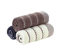 Giwnhvx Serviette pour le visage en coton 3 pièces serviette de dîner ultra douce et très absorbante 70 x 33 cm
