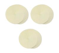 Giwnhvx Set de 18 sets de table à manger ronds et antidérapants lavables en tissu 15 pouces (beige)