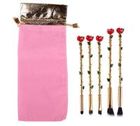 Giwnhvx Set de Pinceau de Maquillage Rose Set Pinceau de Maquillage de Beauté pour Fard à PaupièRes Contour-Or