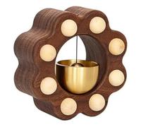 Giwnhvx Sonnette de négociant pour l'ouverture de la porte, sonnette pour l'entrée d'entreprise, sonnette en bois connecté, décoration pour l'entrée