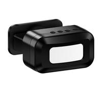 Giwnhvx Sonnette de porte de bienvenue à induction infrarouge sans fil avec détecteur de mouvement, alarme, magasin, bureau, noir
