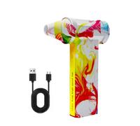 Giwnhvx Souffleur D'Air Électrique Turbo JetFan 160000RPM Moteur Sans Balais Turbo Ventilateur Violent USB Rechargeable Puissant Souffleur D'Air et de Poussière, B