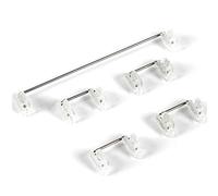 Giwnhvx Stabilisateurs montés sur plaque - Transparent - 6,25 x 2 fois - Pour touches modificatrices de clavier mécanique (transparent)