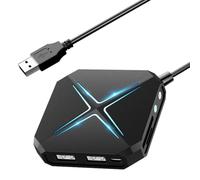 Giwnhvx Station d'accueil HUB USB 10-en-1, Adaptateur Audio USB pour PC, Ordinateurs Portables, Ordinateurs de Bureau, Carte Son Stéréo avec Interface 3,5 mm