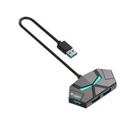 Giwnhvx Station d'accueil USB 3.0 à 7 ports USB 3.0 - Adaptateur répartiteur USB 5 Gbit/s - Transmission haute vitesse pour ordinateur portable