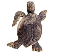 Giwnhvx Statue de tortue de mer, statue d'animal sculpté en résine hawaïenne, côte océanique, décoration d'intérieur