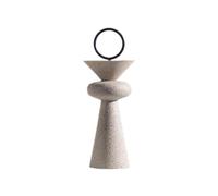 Giwnhvx Statue géométrique abstraite de grès, ornements d'art, entrée, salon, meuble TV, bureau, décoration de la maison, C