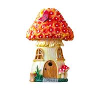 Giwnhvx Statues d'extérieur de fées et de maison des gnomes figurines de champignons imperméables pour la décoration de pelouse de patio en plein air, faciles à utiliser