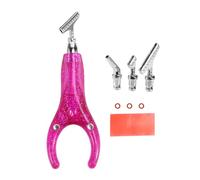 Giwnhvx Stylo de peinture diamant ergonomique, accessoires d'art diamant avec 3 pointes métalliques, kit de stylo diamant 5D pour adultes, rose