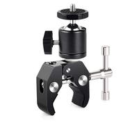 Giwnhvx Super Clamp avec Mini Rotule à 360°, Support de Serrage à Dégagement, Support de Trépied, Clip à Vis 1/4 pour Appareil Photo Reflex Numérique