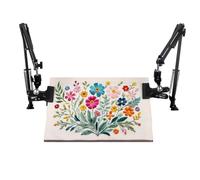 Giwnhvx Support de cadre de broderie réglable en 2 parties, support de cadre rotatif, pliable pour cadre à broder, cadre d'art d'aiguille et support de téléphone