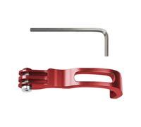 Giwnhvx Support de lampe de fourche avant de vélo pliable Support d'extension de lampe de vélo Alliage d'aluminium Accessoires d'extension Rouge