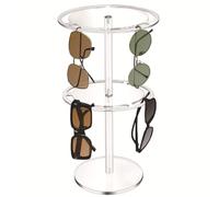 Giwnhvx Support de lunettes de soleil en acrylique à double couche, support de lunettes transparent, présentoir de lunettes de soleil, présentoir de lunettes de soleil