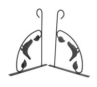 Giwnhvx Support de panier en fer forgé pour lanterne, pot de fleurs ou plantes à suspendre pour intérieur ou extérieur