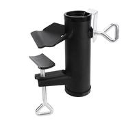 Giwnhvx Support de parasol de Patio résistant, support de parasol avec pince pour parasol de Patio, support de parasol d'extérieur avec pince pour parasol en métal
