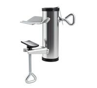 Giwnhvx Support de parasol de terrasse, pince de parasol de terrasse, pince de parasol de balcon, support de parasol de terrasse, argenté