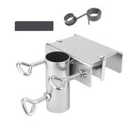 Giwnhvx Support de parasol fixe pour parasol de terrasse, support de parasol pour plage, clôtures, chaise, cour