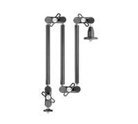 Giwnhvx Support de smartphone Bras magique articulé flexible pour appareil photo Support mural de bureau Support de tablette Trois sections
