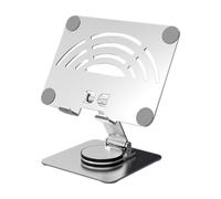 Giwnhvx Support de tablette rotatif à 360° en alliage d'aluminium et acier au carbone pour tablette et téléphone jusqu'à 12,9 pouces A