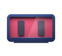 Giwnhvx Support de téléphone portable pour salle de bain, douche, boîte de rangement étanche à fixer au mur, toutes les étagères couvertes pour téléphone - Bleu