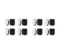 Giwnhvx Support mural magnétique pour télécommande, 8 paires de télécommandes, organiseurs de rangement autocollants, noir