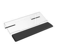 Giwnhvx Support pour clavier en acrylique transparent, incliné de manière ergonomique pour une saisie améliorée, rehausseur de pieds du clavier de l'ordinateur portable B.