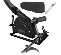 Giwnhvx Support pour meuleuse d'angle, angle réglable à 45° avec couvercle pour fraiseuse d'angle de 100 à 125 mm, outil de machine de découpe, facile à installer et à utiliser