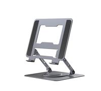 Giwnhvx Support rotatif en alliage d'aluminium - Support de refroidissement portable - Gris - 1 pièce