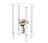 Giwnhvx Table basse transparente en acrylique pour canapé, table basse pour décoration d'intérieur