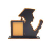 Giwnhvx Table en bois pour remise de diplôme, cadre photo, ornements pour bureau de maison, convient pour portrait vertical, et