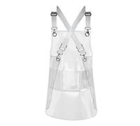 Giwnhvx Tablier de Barbier de Cuisine pour Femmes/avec Poches, Tablier de Travail de Nettoyage, Uniforme de Travail de Serveur de Restaurant, A