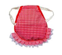 Giwnhvx Tablier de Selle de Poule Fixateur de Protection de Plumes Protecteur Dorsal Tablier de Selle de Poule Double Couche Rouge
