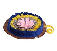 Giwnhvx Tapis d'animal de Compagnie pour Animal de Compagnie Tapis D'EntraîNement pour Nez d'animal de Compagnie Tapis Anti-DéRapant pour Animaux Domestiques Bord Bleu