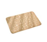 Giwnhvx Tapis de bain pavé absorbant l'eau, lavable en machine, facile à installer et facile à utiliser (40 x 60 cm, camel)