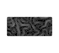 Giwnhvx Tapis de bureau, contour topographique étendu, grand tapis de souris pour clavier d'ordinateur, tapis de souris avec base antidérapante (80 x 30 cm) C facile à utiliser