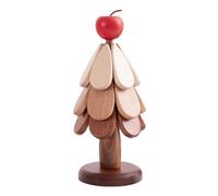 Giwnhvx Tapis isolant en bois massif pour sapin de Noël, table à manger, tapis anti-brûlure, dessous de plat, décoration de la maison, cadeau, pomme