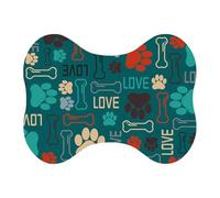 Giwnhvx Tapis pour Chien pour Nourriture et Eau Tapis Antidérapant Absorbant pour Gamelle pour Chien Tapis Distributeur d'eau à Séchage Tapis de Nourriture pour Chien pour