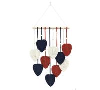 Giwnhvx Tapisserie avec feuilles Macramé Suspendu Mural Bomiassi Décoration de la Maison Feuilles Colorées Tapisseries Décoration Murale pour la Maison, Suspendu pour Pièce Durable Facile à Installer