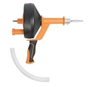 Giwnhvx Tarières de vidange avec adaptateur de foret, serpent de plomberie flexible, manuel ou électrique pour cuisine, salle de bain