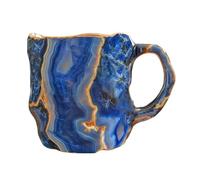 Giwnhvx Tasse à café en cristal minéral imitation multicolore - Cadeau élégant