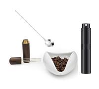 Giwnhvx Tasse doseuse en grain de café et outil WDT 4 pièces, ensemble de récipients doseuses en céramique