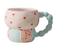 Giwnhvx Tasse en Céramique Tasse à café Colorée Tasse pour la Maison Tasse pour le Petit déjeuner Café au Lait thé Jus de Fruits Tasse d'Eau d'Avoine, Durable de Haute qualité D