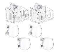 Giwnhvx Tasses pour Plantes Aquatiques Tasses pour Plantes en Verre Cristal Tasses pour Plantes Aquatiques avec Aspiration Tasses pour Plantes Aquatiques en Acrylique Agrandies Plante