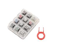 Giwnhvx Testeur de Clavier en Acrylique Callstick 12 Échantillons de Touches en Plastique Transparent pour Commutateurs Cherry MX