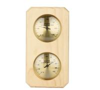 Giwnhvx Thermomètre de sauna 2 en 1 en bois hygrothermographe d'intérieur Celsius Thermomètre et hygromètre pour hôtel ou salle de sauna Facile à installer