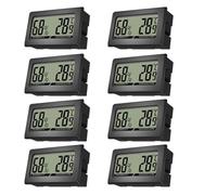 Giwnhvx Thermomètre hygromètre mini LCD numérique intérieur - hygromètre pour bureau, chambre de bébé, salon, réfrigérateur