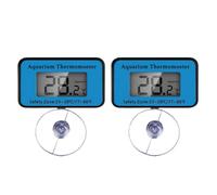 Giwnhvx Thermomètre Numérique LCD pour Aquarium avec Ventouse pour Mesurer l'eau du Réservoir de Poissons